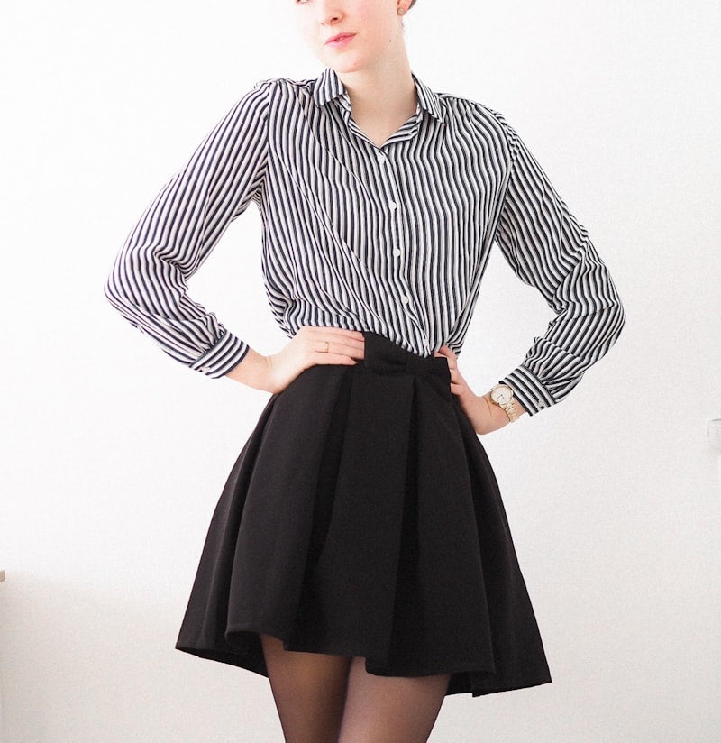 Ribbed Knit Mini Skirt – Stretchy Bodycon Skirt for Women